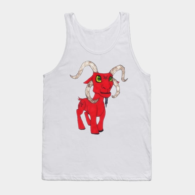 My Little Baphomet Tank Top by VictoriaVonBlood